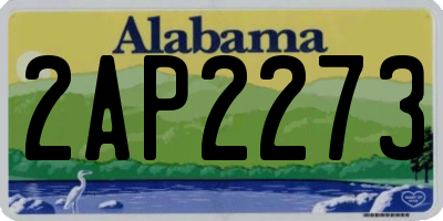AL license plate 2AP2273
