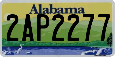 AL license plate 2AP2277