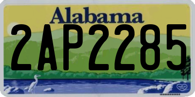 AL license plate 2AP2285