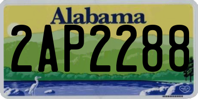AL license plate 2AP2288