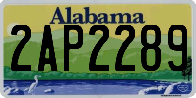 AL license plate 2AP2289