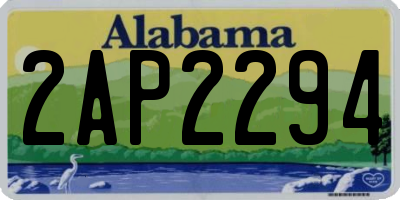 AL license plate 2AP2294