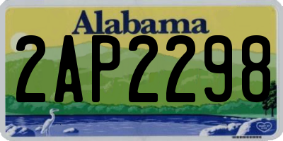 AL license plate 2AP2298