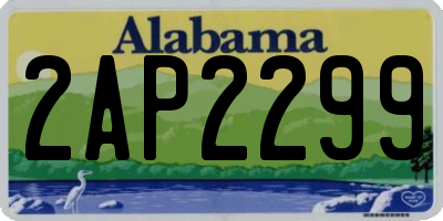 AL license plate 2AP2299
