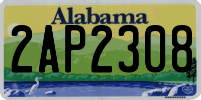 AL license plate 2AP2308
