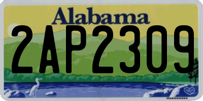 AL license plate 2AP2309