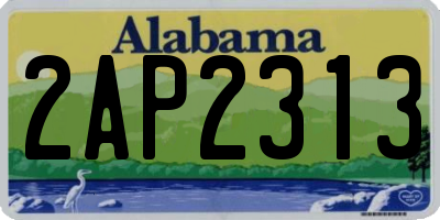 AL license plate 2AP2313