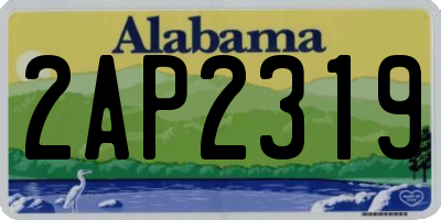 AL license plate 2AP2319