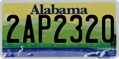 AL license plate 2AP2320