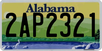 AL license plate 2AP2321