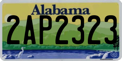 AL license plate 2AP2323