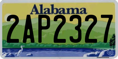 AL license plate 2AP2327