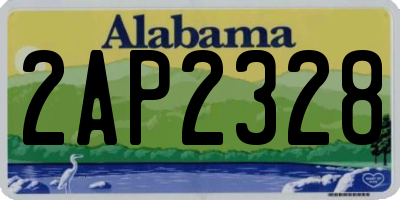 AL license plate 2AP2328