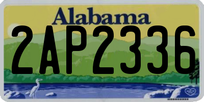 AL license plate 2AP2336
