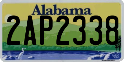 AL license plate 2AP2338