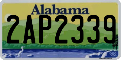 AL license plate 2AP2339