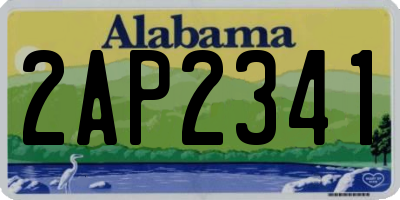 AL license plate 2AP2341