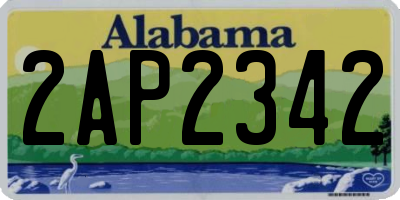 AL license plate 2AP2342