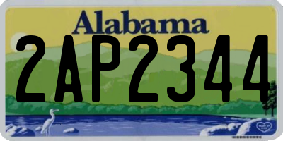 AL license plate 2AP2344