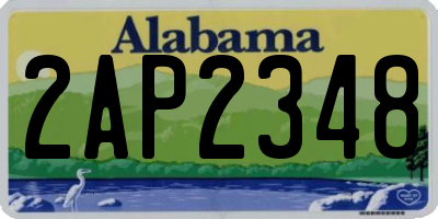 AL license plate 2AP2348