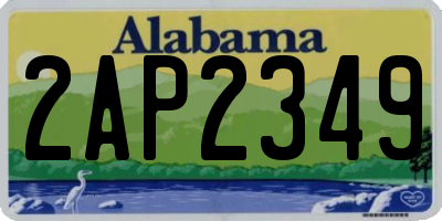AL license plate 2AP2349