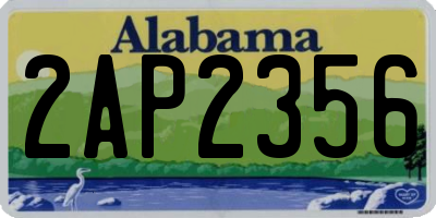 AL license plate 2AP2356