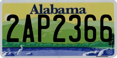 AL license plate 2AP2366