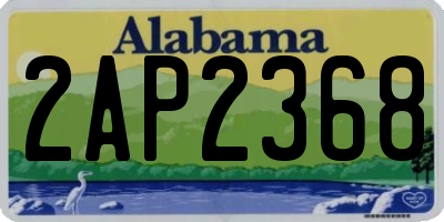 AL license plate 2AP2368