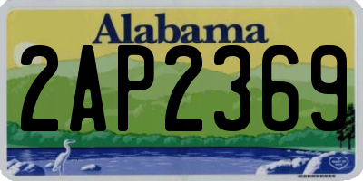 AL license plate 2AP2369