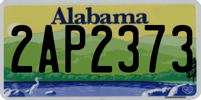 AL license plate 2AP2373