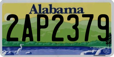 AL license plate 2AP2379