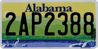 AL license plate 2AP2388