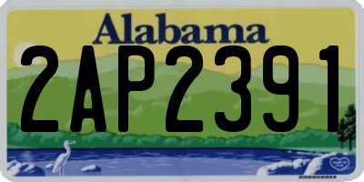 AL license plate 2AP2391