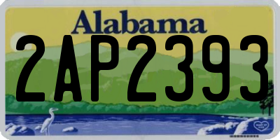 AL license plate 2AP2393