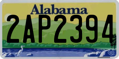 AL license plate 2AP2394