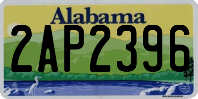 AL license plate 2AP2396