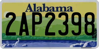 AL license plate 2AP2398