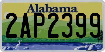 AL license plate 2AP2399