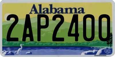 AL license plate 2AP2400