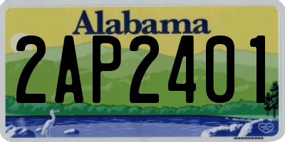 AL license plate 2AP2401