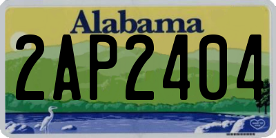 AL license plate 2AP2404