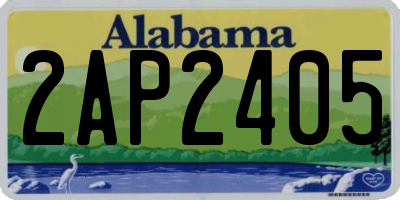 AL license plate 2AP2405