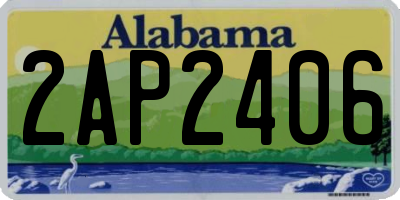 AL license plate 2AP2406