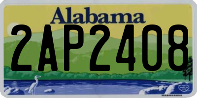 AL license plate 2AP2408