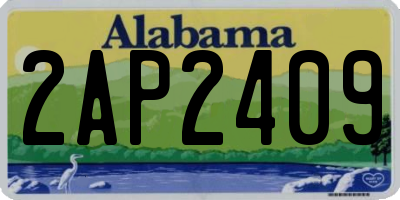 AL license plate 2AP2409