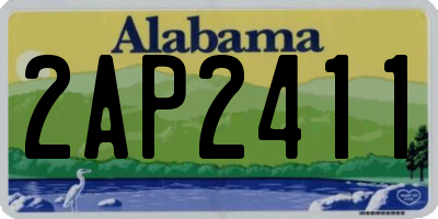 AL license plate 2AP2411