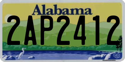 AL license plate 2AP2412
