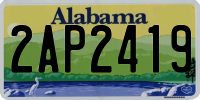 AL license plate 2AP2419