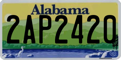 AL license plate 2AP2420