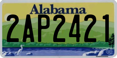 AL license plate 2AP2421